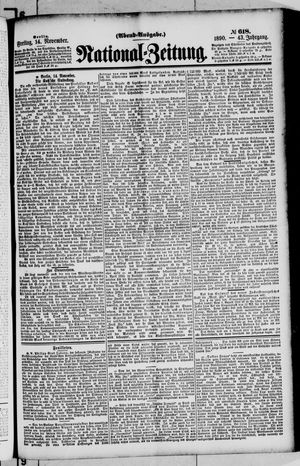 National-Zeitung vom 14.11.1890