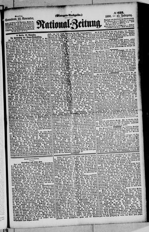 National-Zeitung vom 22.11.1890
