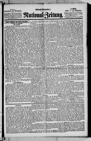 National-Zeitung vom 22.11.1890