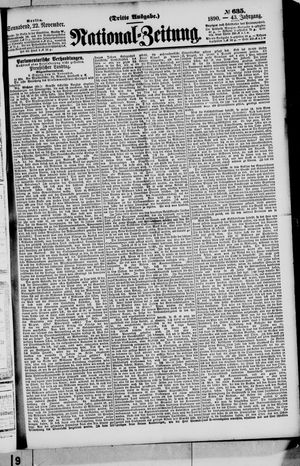 National-Zeitung vom 22.11.1890