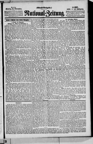 National-Zeitung vom 24.11.1890