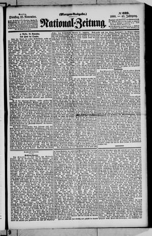 National-Zeitung vom 25.11.1890
