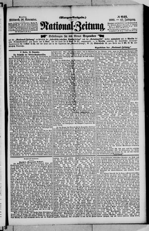 National-Zeitung vom 26.11.1890