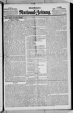 National-Zeitung vom 26.11.1890
