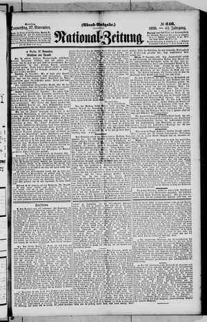National-Zeitung vom 27.11.1890