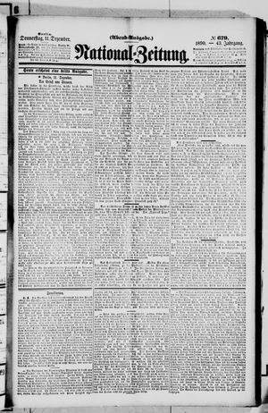 National-Zeitung vom 11.12.1890