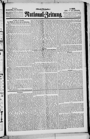 National-Zeitung vom 18.12.1890