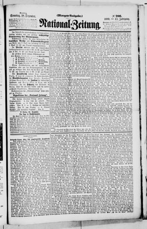 National-Zeitung vom 28.12.1890