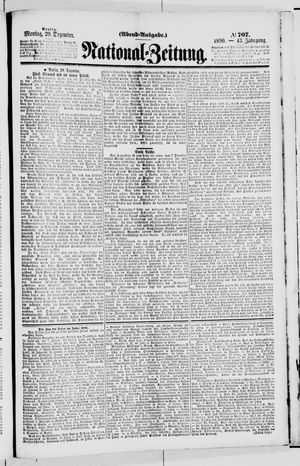 Nationalzeitung vom 29.12.1890