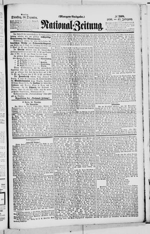 Nationalzeitung on Dec 30, 1890