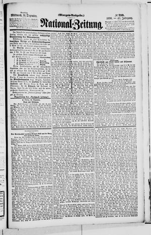 Nationalzeitung vom 31.12.1890