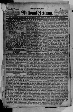 Nationalzeitung vom 01.01.1891