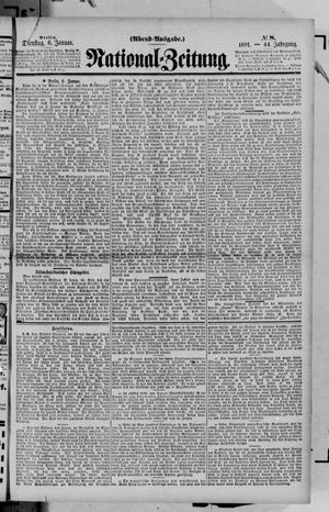 Nationalzeitung vom 06.01.1891