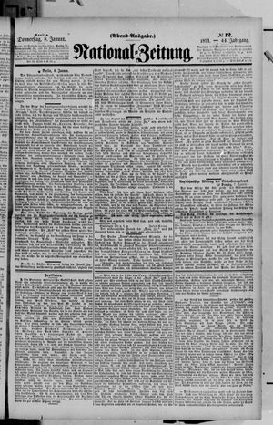Nationalzeitung vom 08.01.1891
