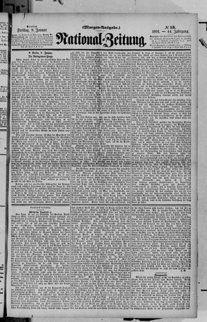 Nationalzeitung vom 09.01.1891
