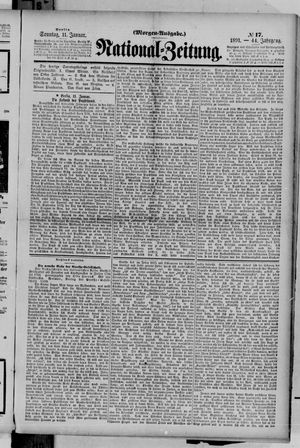 Nationalzeitung on Jan 11, 1891