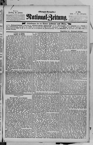 Nationalzeitung vom 16.01.1891