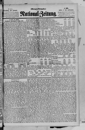 Nationalzeitung vom 20.01.1891