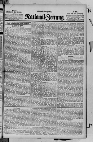Nationalzeitung vom 21.01.1891