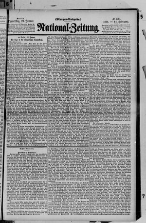 Nationalzeitung on Jan 22, 1891