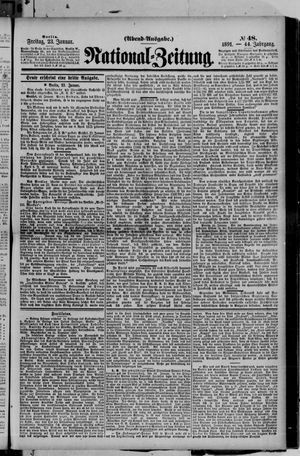 Nationalzeitung vom 23.01.1891