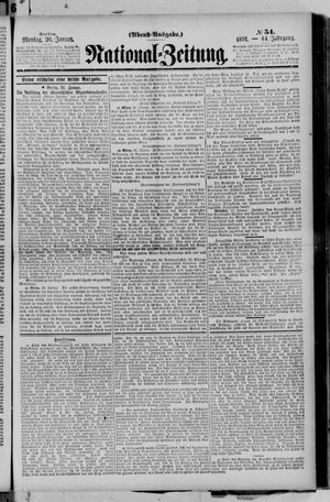 Nationalzeitung on Jan 26, 1891