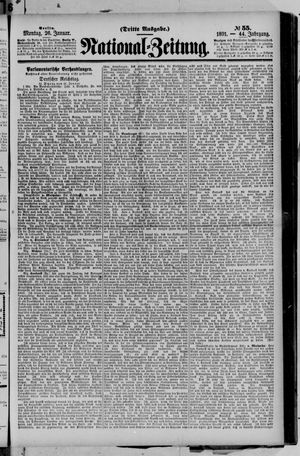 Nationalzeitung vom 26.01.1891