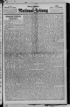Nationalzeitung vom 28.01.1891