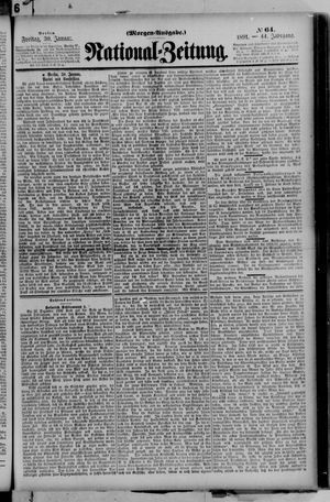 Nationalzeitung vom 30.01.1891
