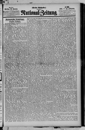 Nationalzeitung vom 30.01.1891