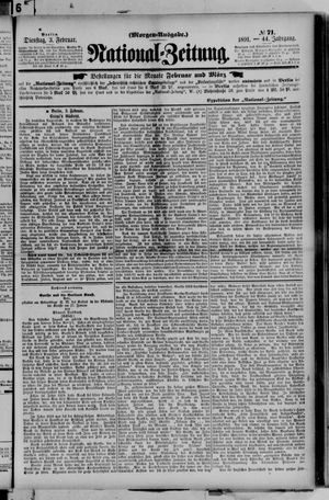Nationalzeitung on Feb 3, 1891