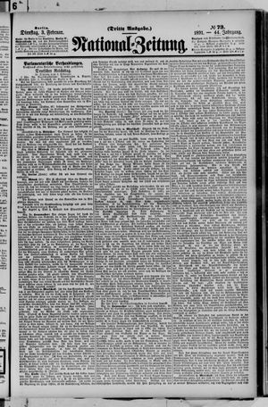 Nationalzeitung on Feb 3, 1891