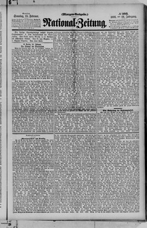 Nationalzeitung vom 15.02.1891