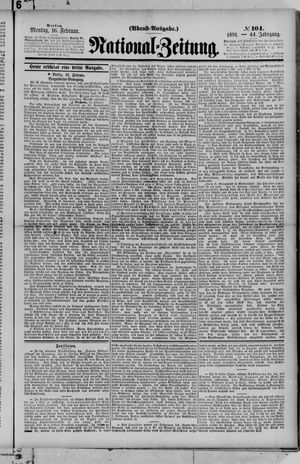 Nationalzeitung vom 16.02.1891
