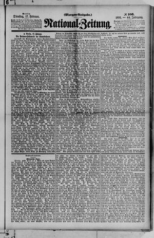 Nationalzeitung vom 17.02.1891