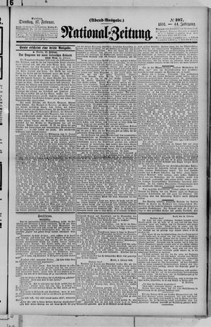 Nationalzeitung vom 17.02.1891