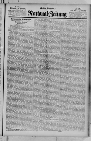 Nationalzeitung on Feb 18, 1891