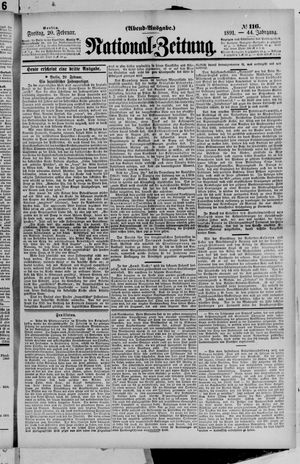 Nationalzeitung vom 20.02.1891