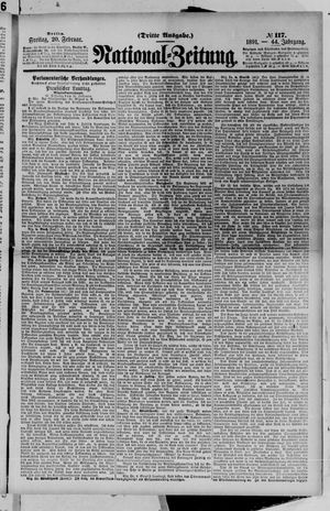 Nationalzeitung vom 20.02.1891