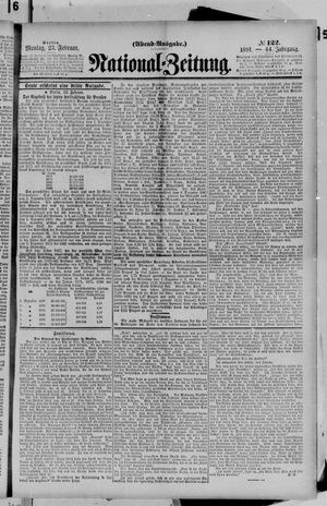 Nationalzeitung on Feb 23, 1891