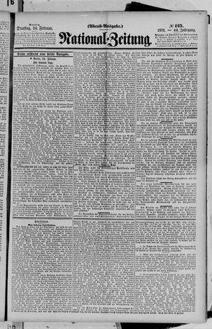 Nationalzeitung vom 24.02.1891