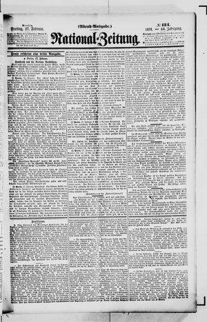 Nationalzeitung vom 27.02.1891