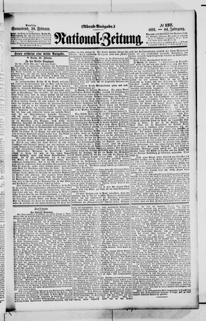 Nationalzeitung on Feb 28, 1891