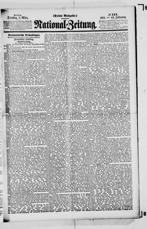 Nationalzeitung vom 03.03.1891
