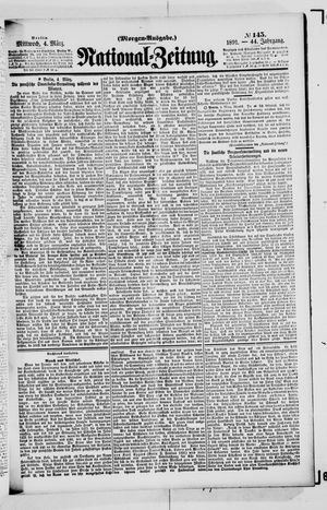 Nationalzeitung vom 04.03.1891
