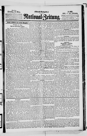 Nationalzeitung vom 10.03.1891