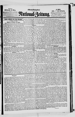 Nationalzeitung vom 11.03.1891