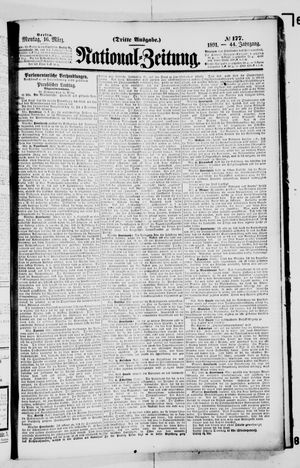 Nationalzeitung on Mar 16, 1891