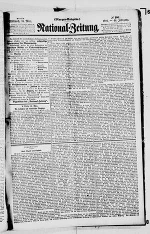 Nationalzeitung on Mar 18, 1891