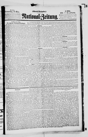 Nationalzeitung vom 19.03.1891